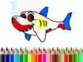 Jeu Retour à l'école : Livre de coloriage de requins en ligne Jeu Retour à l'école : Livre de coloriage de requins en ligne