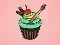 Jeu Coloriage de Cupcake Délicieux en ligne