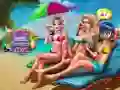 Jeu Préparation Bronze Plage de Poupée en ligne