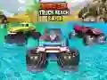 Jeu Surf sur plage en camion monstre en ligne