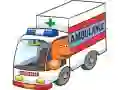 Jeu Puzzle Ambulance Cartoon en ligne