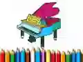 Jeu Retour à l'école : Livre de coloriage de piano en ligne Jeu Retour à l'école : Livre de coloriage de piano en ligne