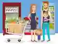 Jeu Puzzle Shopping Heureux en ligne
