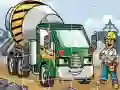Jeu Puzzle de Camions de Construction en ligne