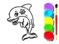 Jeu Livre de coloriage Dauphin en ligne