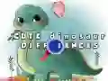 Jeu Différences des Dinosaures Mignons en ligne