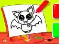 Jeu Coloriage facile pour enfants : chauve-souris en ligne Jeu Coloriage facile pour enfants : chauve-souris en ligne