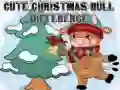 Jeu Différences du Mignon Taureau de Noël en ligne Jeu Différences du Mignon Taureau de Noël en ligne