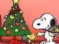 Jeu Puzzle de Noël Snoopy en ligne