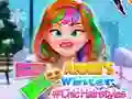 Jeu Les coiffures chic d'hiver d'Annie en ligne