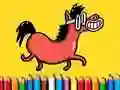 Jeu Retour à l'école : Livre de coloriage de poneys en ligne Jeu Retour à l'école : Livre de coloriage de poneys en ligne