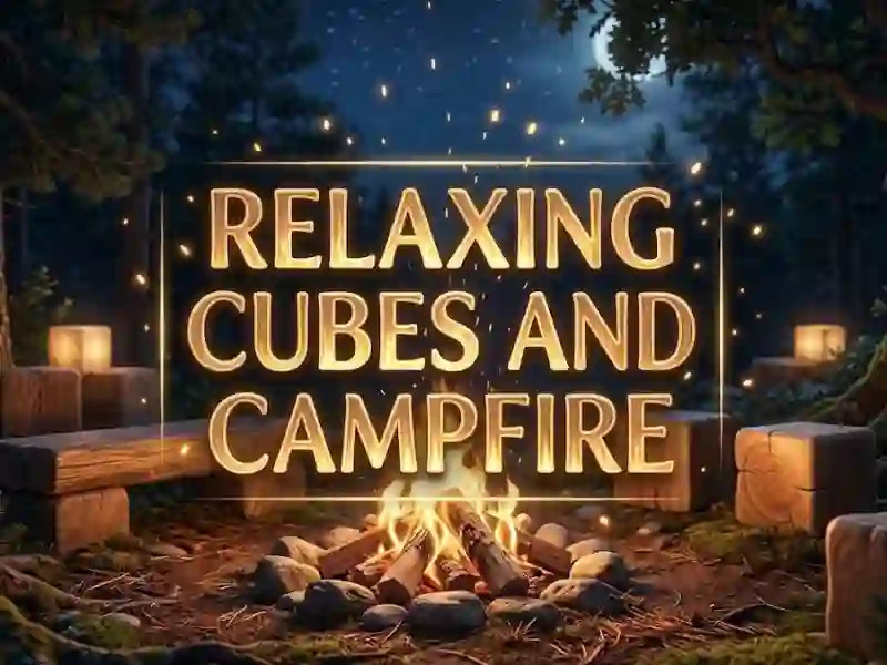 Jeu Cubes relaxants et feu de camp en ligne
