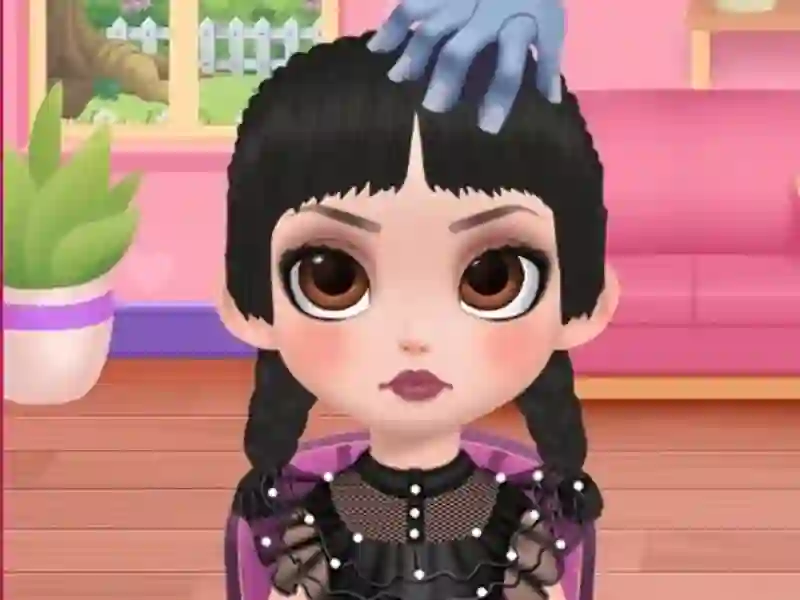 Jeu Salon de coiffure et fille habillée en ligne