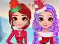 Jeu Tenues de Noël pour les filles arc-en-ciel en ligne Jeu Tenues de Noël pour les filles arc-en-ciel en ligne