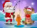 Jeu La pêche de Noël du Père Noël en ligne Jeu La pêche de Noël du Père Noël en ligne