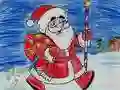 Jeu Coloriage du Père Noël en ligne Jeu Coloriage du Père Noël en ligne