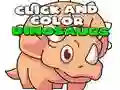 Jeu Cliquez et Coloriez des Dinosaures en ligne