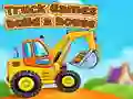 Jeu Jeux de camions : construire une maison en ligne