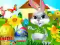 Jeu Puzzle des Oeufs de Pâques du Lapin en ligne