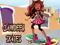 Jeu Clawdeen fait du patin en ligne Jeu Clawdeen fait du patin en ligne