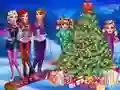 Jeu Sapins de Noël des princesses en ligne Jeu Sapins de Noël des princesses en ligne