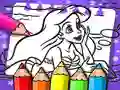 Jeu Livre de Coloriage Ariel la Petite Sirène en ligne