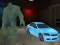 Jeu Jeu de voitures en chaîne contre Hulk en rampe en ligne Jeu Jeu de voitures en chaîne contre Hulk en rampe en ligne