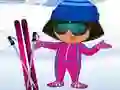 Jeu Dora: Habillage de Ski en ligne