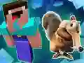Jeu Noob Parkour : Âge de la Neige en ligne Jeu Noob Parkour : Âge de la Neige en ligne