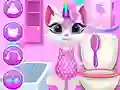 Jeu Soins Quotidiens du Chaton Licorne en ligne