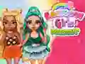 Jeu Défi de Mode des Filles Arc-en-Ciel en ligne