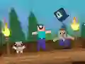 Jeu Noob : Survie dans Terraria en ligne