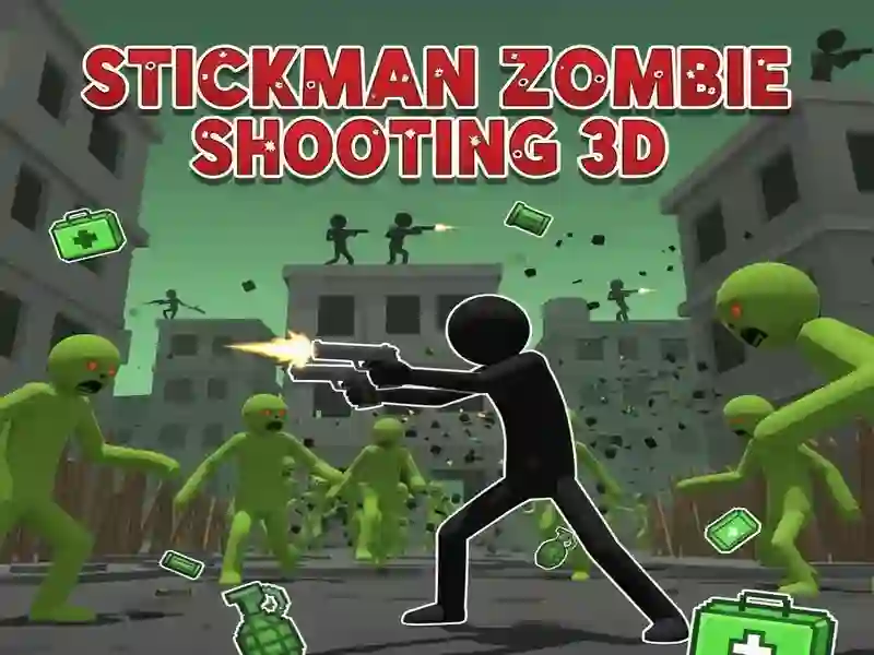 Jeu Stickman Zombie Tir 3D en ligne