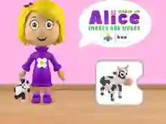 Jeu Monde d'Alice Images et Mots en ligne