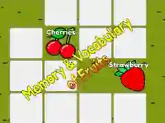 Jeu Mémoire et vocabulaire des fruits en ligne Jeu Mémoire et vocabulaire des fruits en ligne