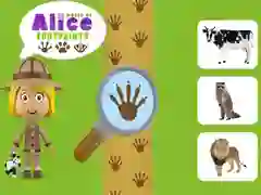 Jeu Monde des empreintes d'Alice en ligne