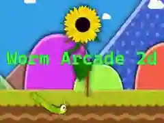 Jeu Arcade Ver de Terre 2D en ligne