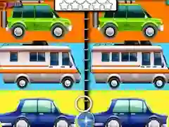 Jeu Voitures de Dessin Animé Trouvez les Différences en ligne