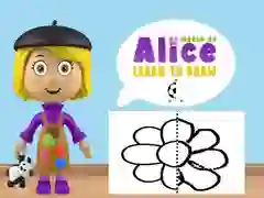 Jeu Monde d'Alice: Apprendre à dessiner en ligne