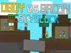 Jeu Obby contre Bacon: MCSkyblock en ligne Jeu Obby contre Bacon: MCSkyblock en ligne