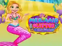 Jeu Créateur de Gâteau Pailleté Sirène en ligne