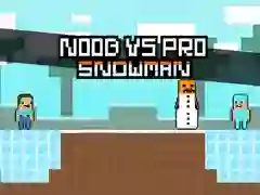 Jeu Noob contre Pro Bonhomme de Neige en ligne Jeu Noob contre Pro Bonhomme de Neige en ligne