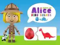 Jeu Monde des Couleurs Dino d'Alice en ligne Jeu Monde des Couleurs Dino d'Alice en ligne