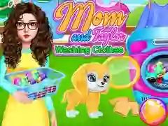 Jeu Maman et Taylor lavent des vêtements en ligne