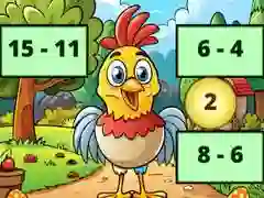Jeu Soustraction : Découverte de l'image d'oiseau en ligne Jeu Soustraction : Découverte de l'image d'oiseau en ligne