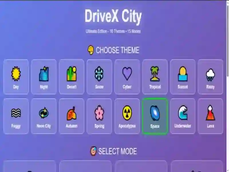 Jeu DriveX Ville en ligne