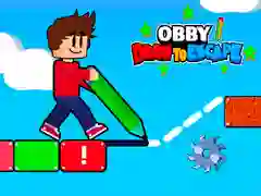 Jeu Obby Dessiner pour Échapper en ligne