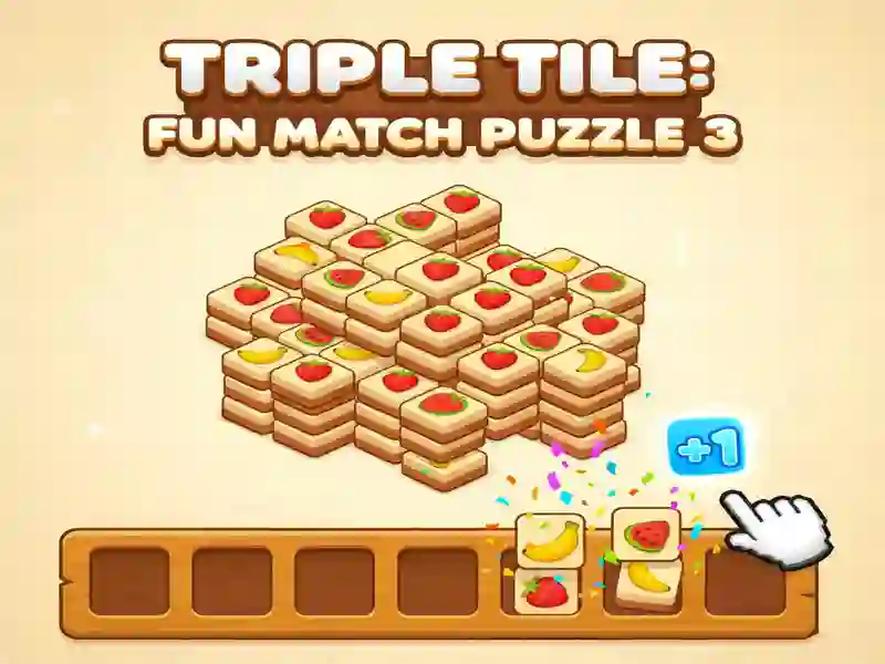 Jeu Triple tuile : Puzzle de correspondance amusant 3 en ligne