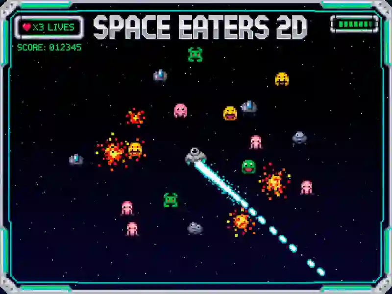 Jeu Mangeurs de l'espace 2D en ligne