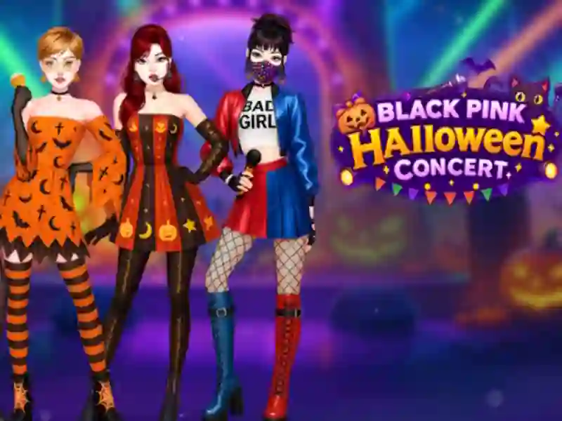 Jeu Concert d'Halloween rose noir en ligne Jeu Concert d'Halloween rose noir en ligne